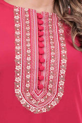 Women's Ethnic Tops (Pink)